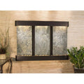 Adagio OFR1502 Olympus Falls Round Wall Fountain - Ebony Copper-Green Natural Slate