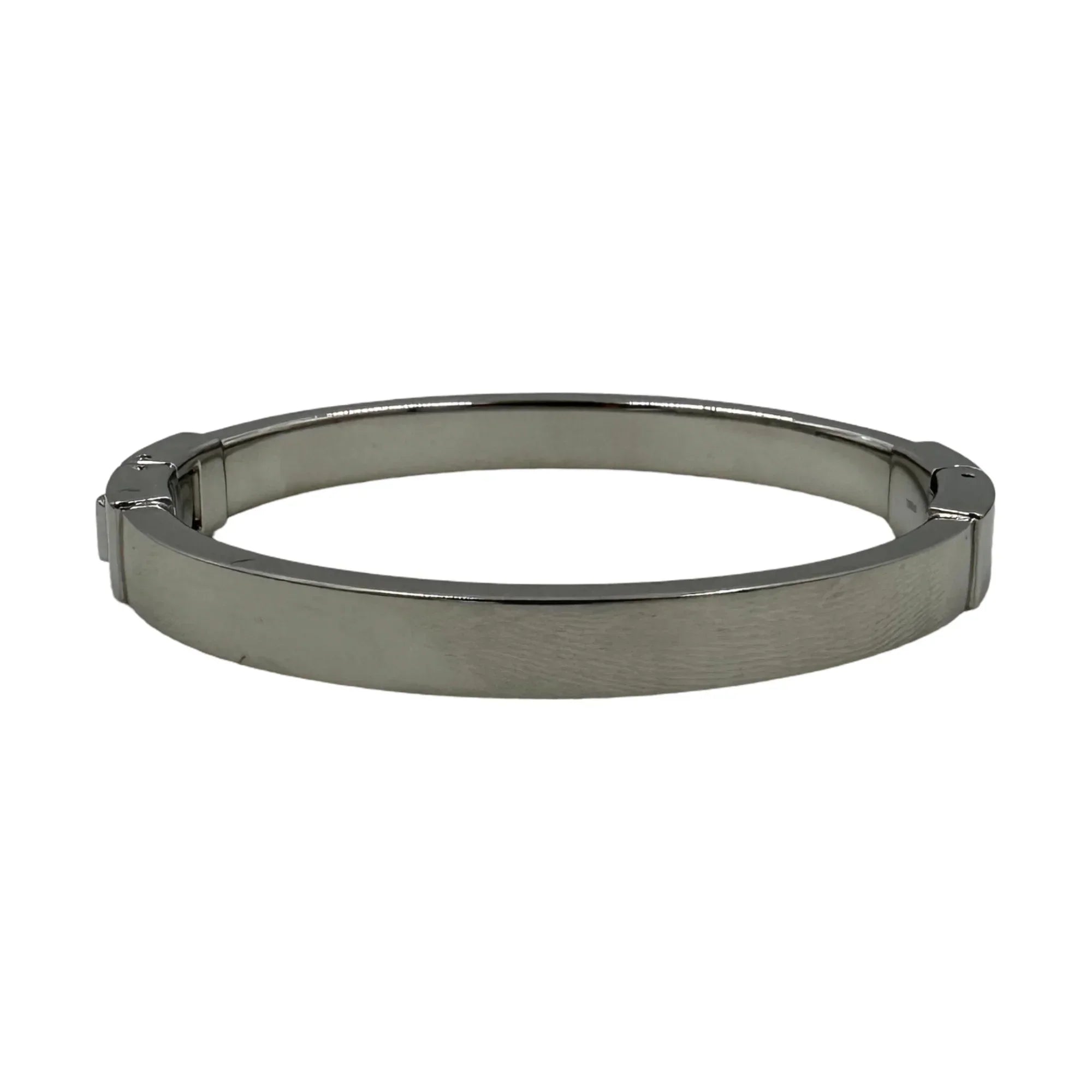 Michael Kors Silver-Tone Crystal Pave Astor Stud Bangle Bracelet - MKJ2746040
