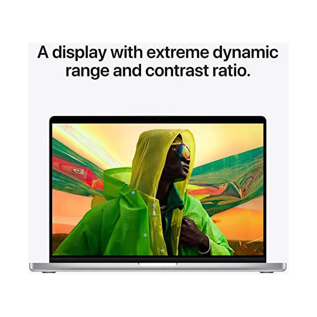 Restored MacBook Pro (14-inch, M1 Pro chip with 8 core CPU and 14 core GPU, 16GB RAM, 512GB SSD) - Silver (Refurbished)