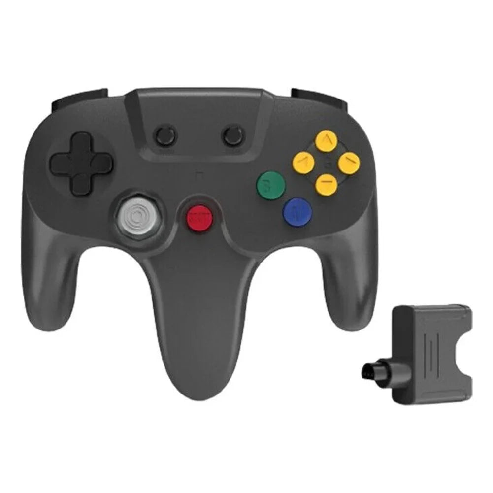 US 2.4G Wireless N64 Controller Rechargeable Gamedpad Rumble Pak for Final Point 64