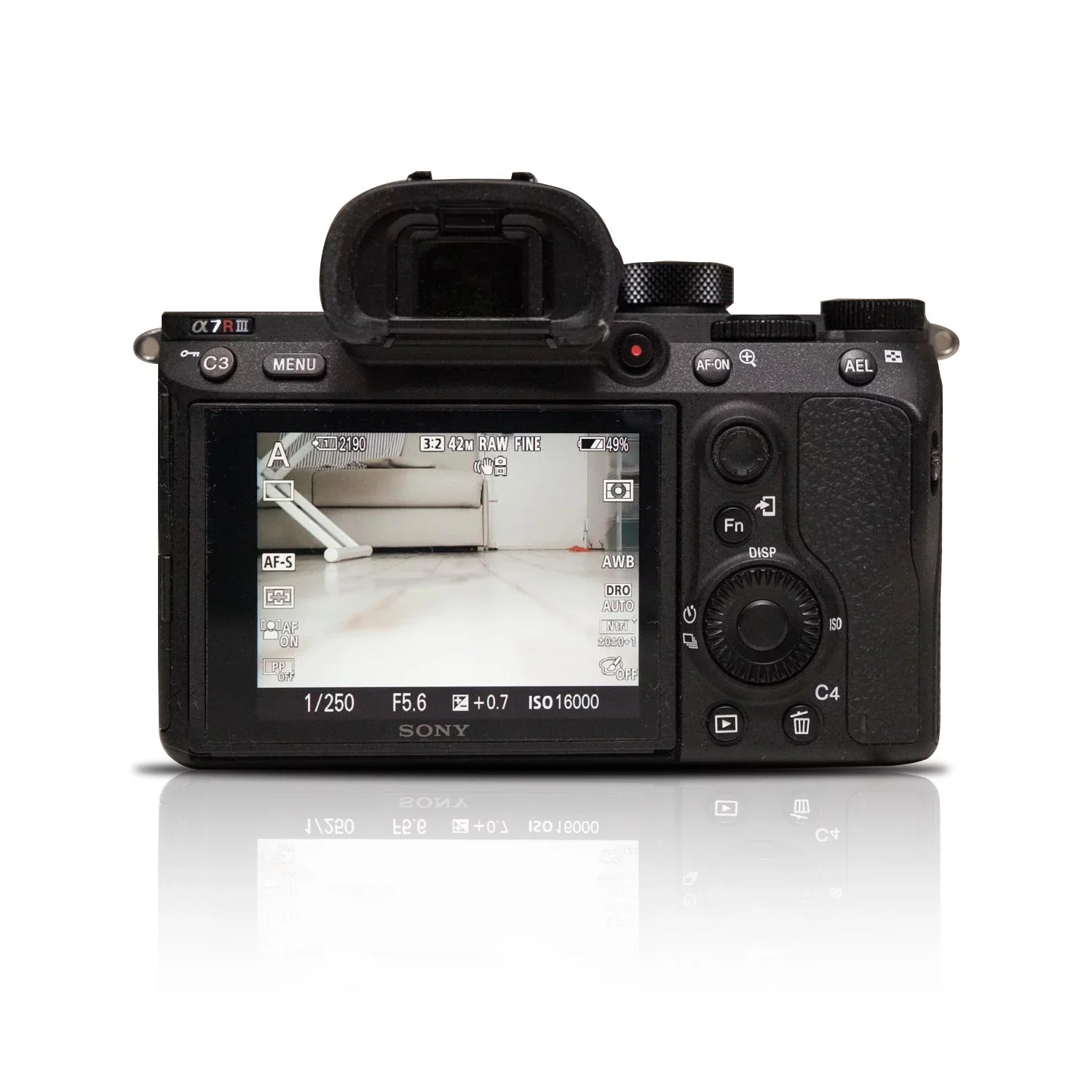Sony Alpha A7R IIIA Mirrorless Camera with 42.4MP Full-Frame High Resolution Sensor, Camera with Front Edge LSI Image Processor, 4K HDR Video and 3" LCD Screen