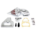 Krator Motorcycle Chrome Spike Air Cleaner Intake Filter Compatible with 2002-2009 Honda VTX 1800 R/S/C/N/F