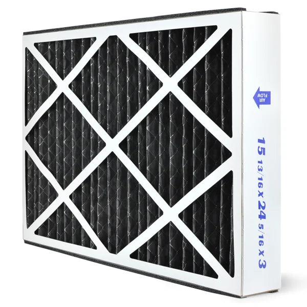 AIRx Filters Odor 16x25x3 Air Filter MERV 8 Individuals for Lennox X0581 X5427 to Fit Media Air Cleaner Cabinet Lennox Health Climate BMAC-12C, 3-Pack