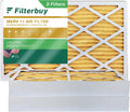 Filterbuy 16x25x4 MERV 11 Pleated HVAC AC Furnace Air Filters (3-Pack)