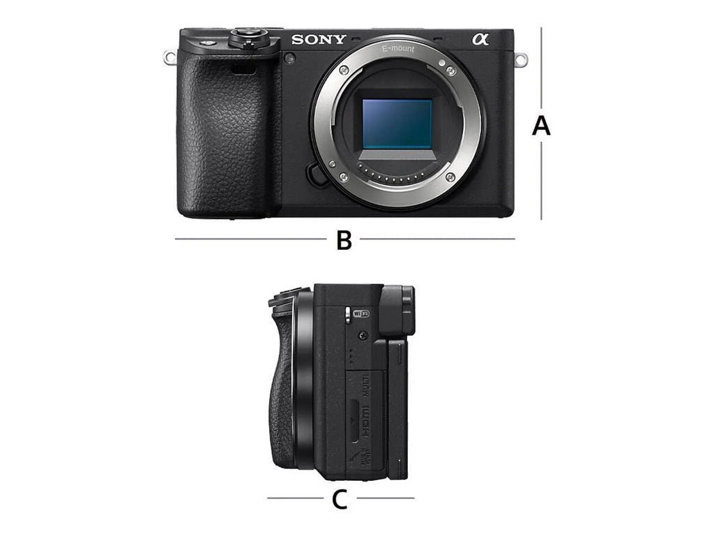 Sony a6400 ILCE-6400L - Digital camera - mirrorless - 24.2 MP - APS-C - 4K / 30 fps - 3x optical zoom 16-50mm lens - Wi-Fi, NFC, Bluetooth - Dark