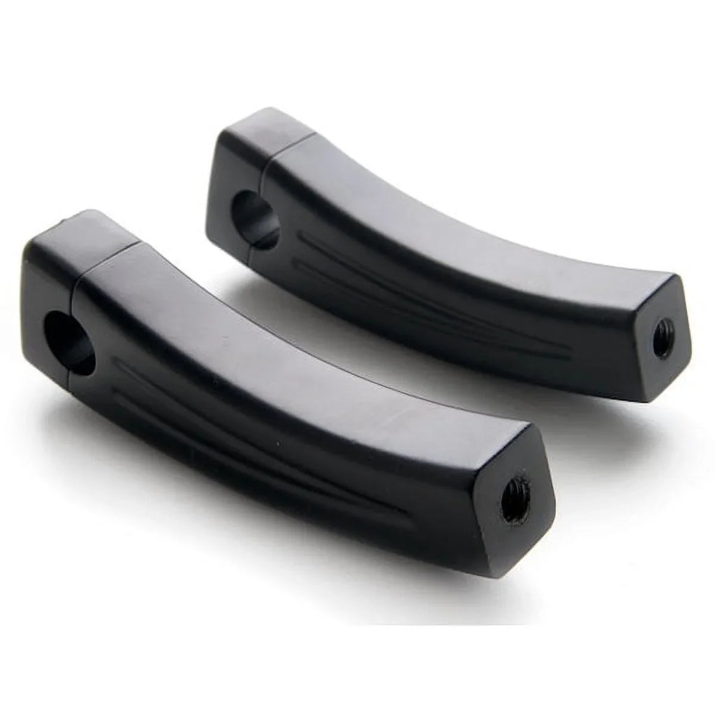Krator 5.5" Dark Bike Handlebar Pullback Risers 7/8" Compatible with Ducati Monster 620 696 750 796 900 1000 1100 S2R