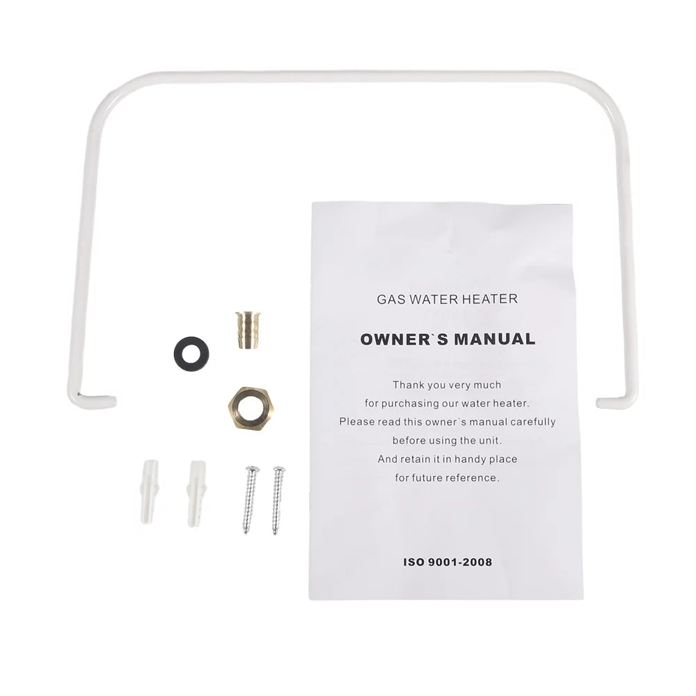 G · PEH 10L Natural Gas Tankless Hot Water Heater Instant Kitchen Boiler w/Shower Head