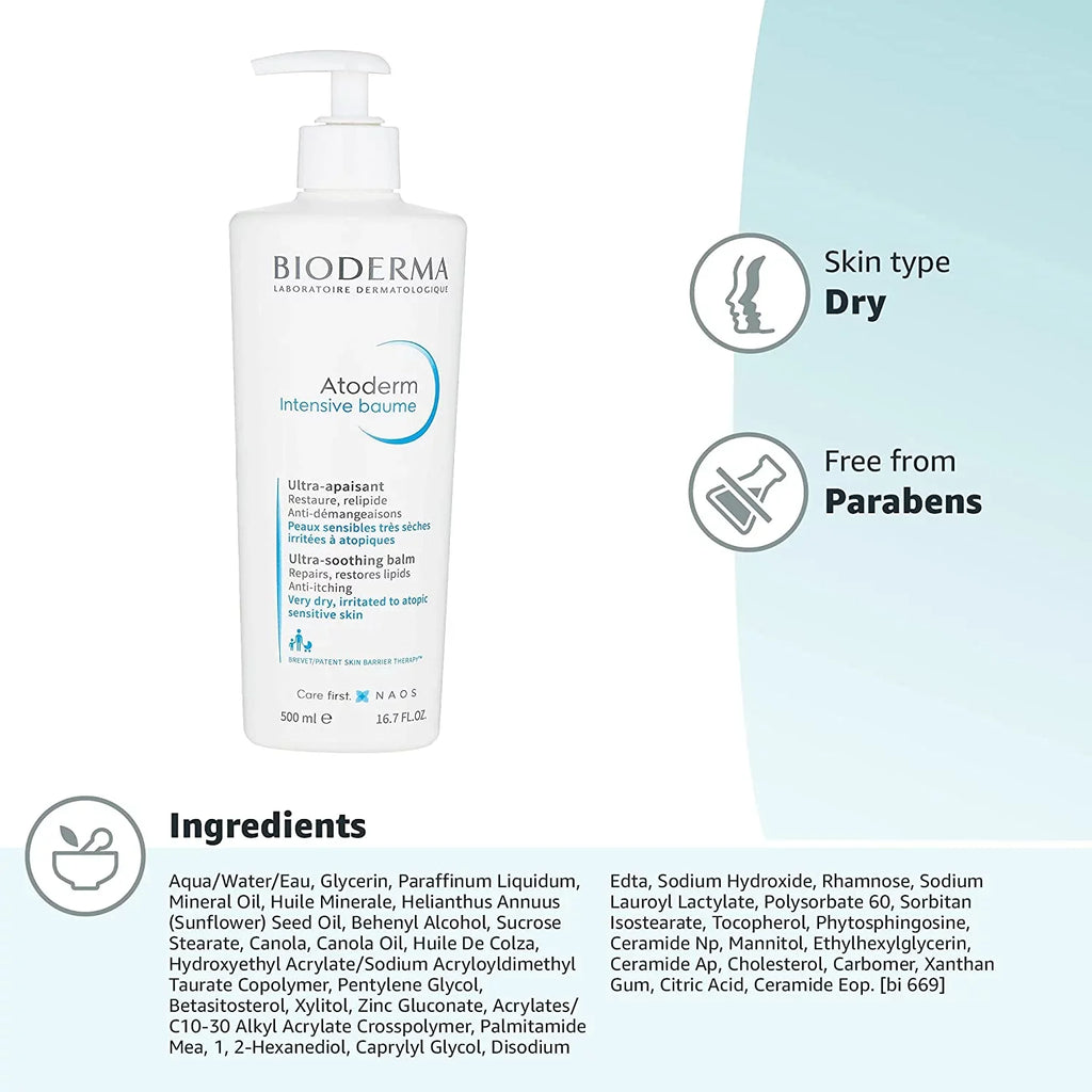 Bioderma Atoderm ,Intensive Balm ,Face and Body Moisturizing