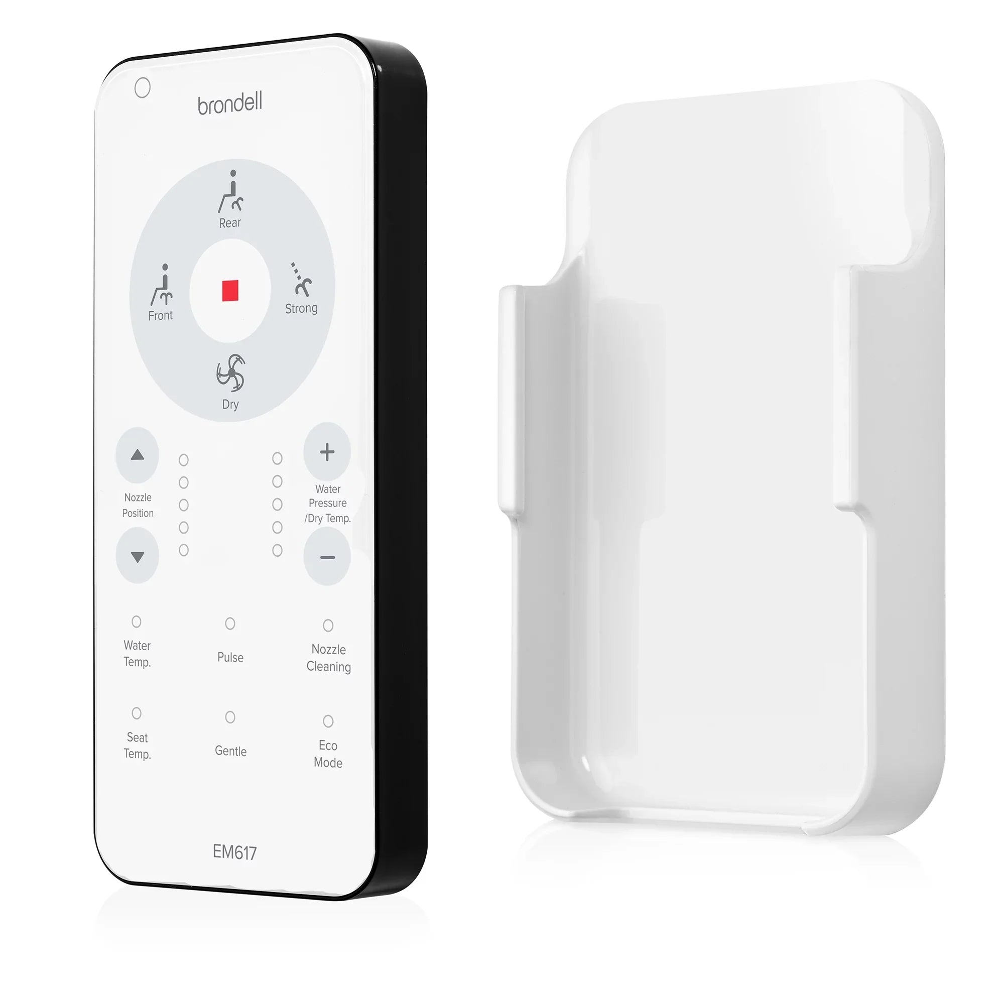 Brondell Swash EM617 Advanced Bidet Toilet Seat with Remote Control, Elongated White
