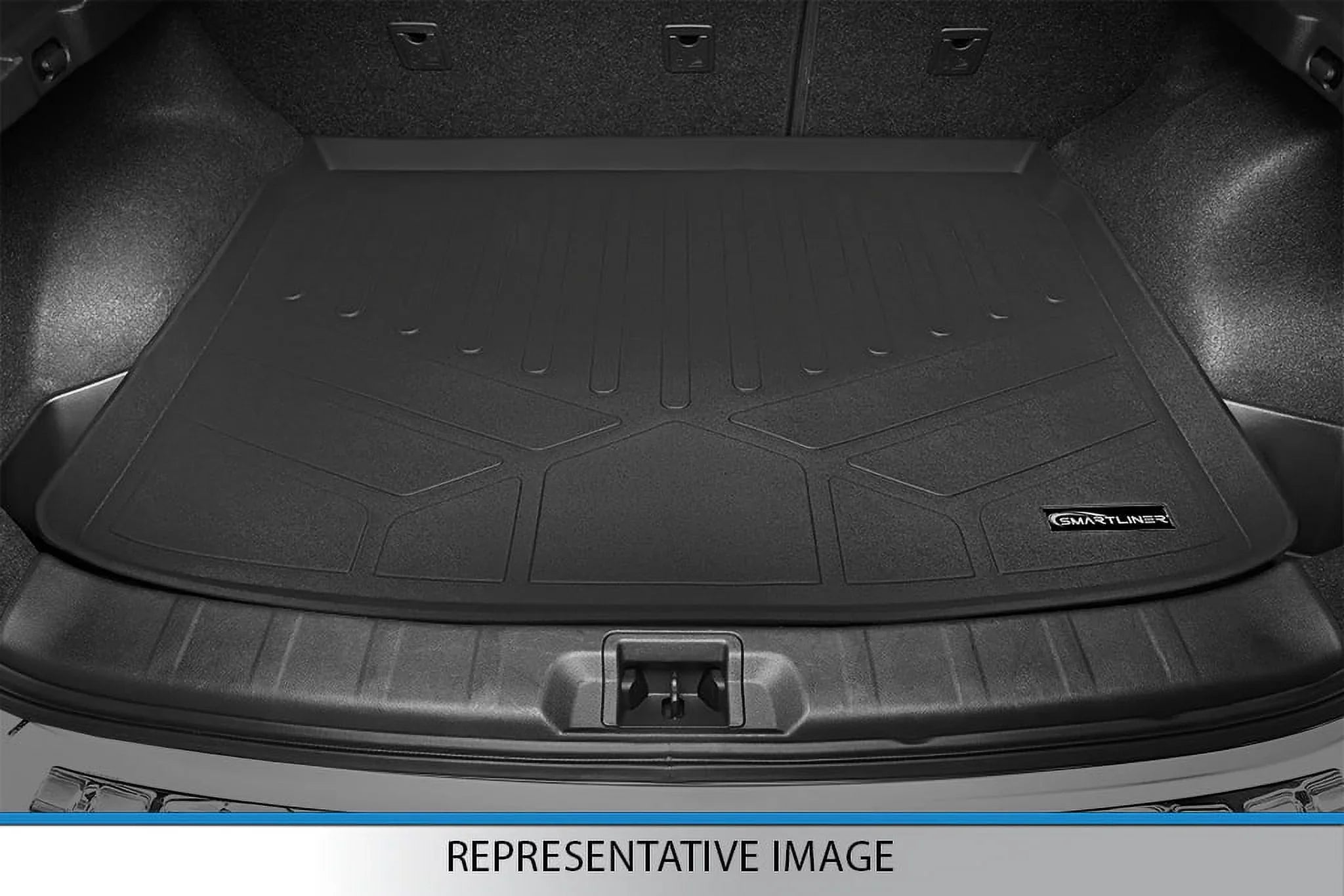 Smartliner SA0183-B0303-C0186-E0185 Floor Mats & Cargo Liner Set with 2nd Row Bucket Seats without Console for 2011-2017 Ford Expedition, Dark