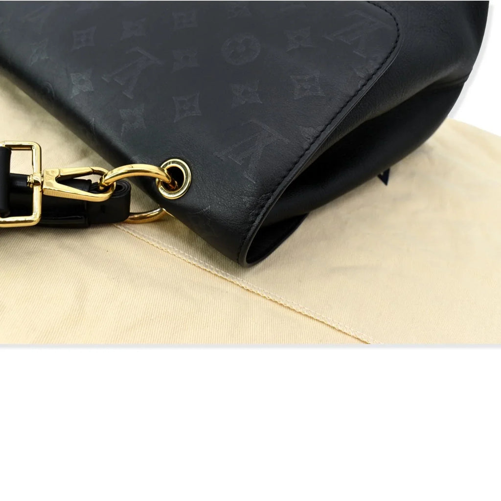 Pre-owned LOUIS VUITTON Very One Handle Monogram Leather Shoulder Bag Dark