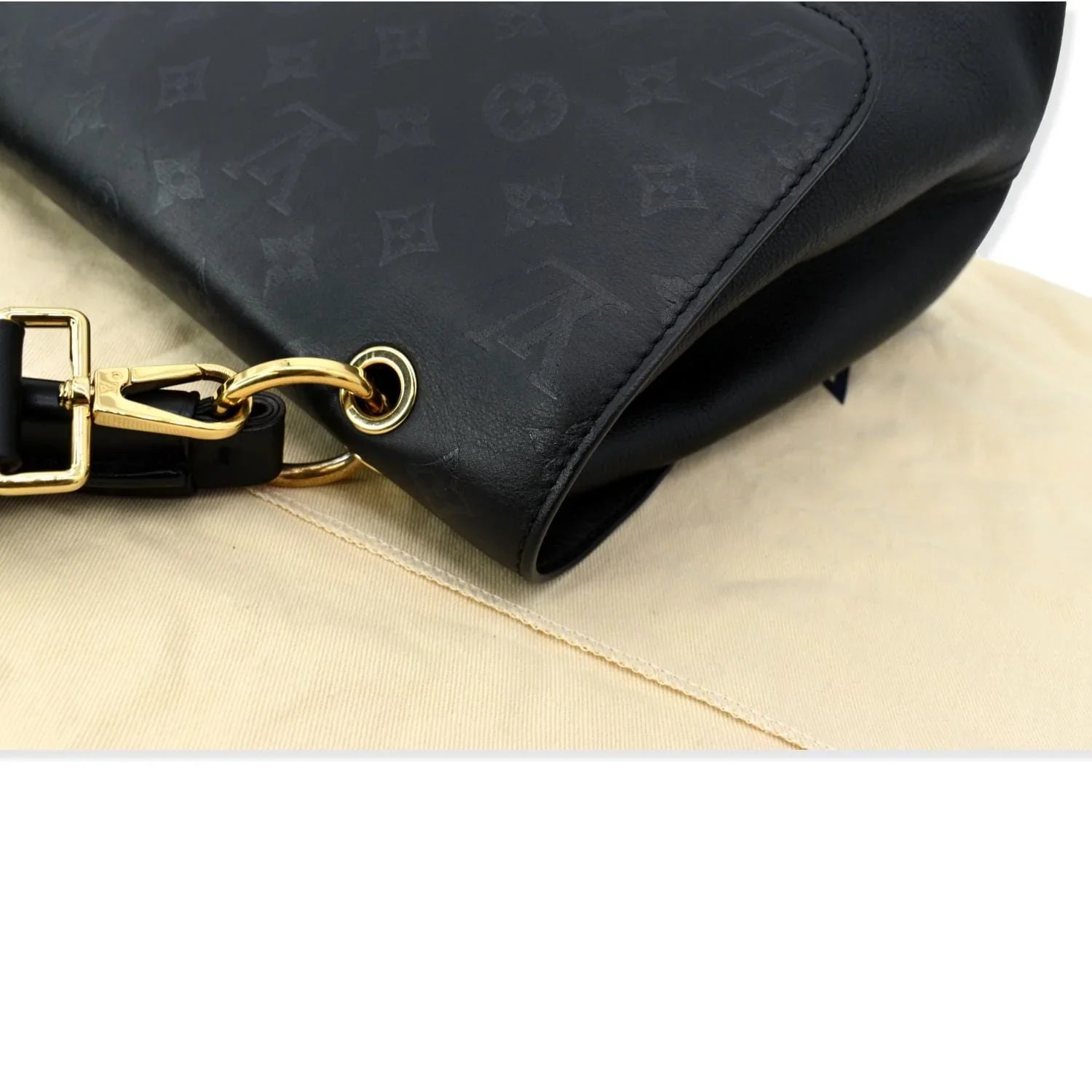 Pre-owned LOUIS VUITTON Very One Handle Monogram Leather Shoulder Bag Dark