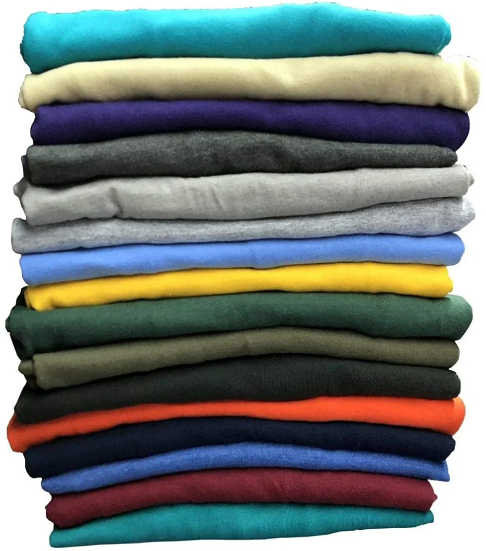 60 Pack of Bulk Individuals Cotton Crew Tshirts, Assorted Wholesale Sleeve Tee Shirts (60 Pack People Tshirts Pack A, Small)