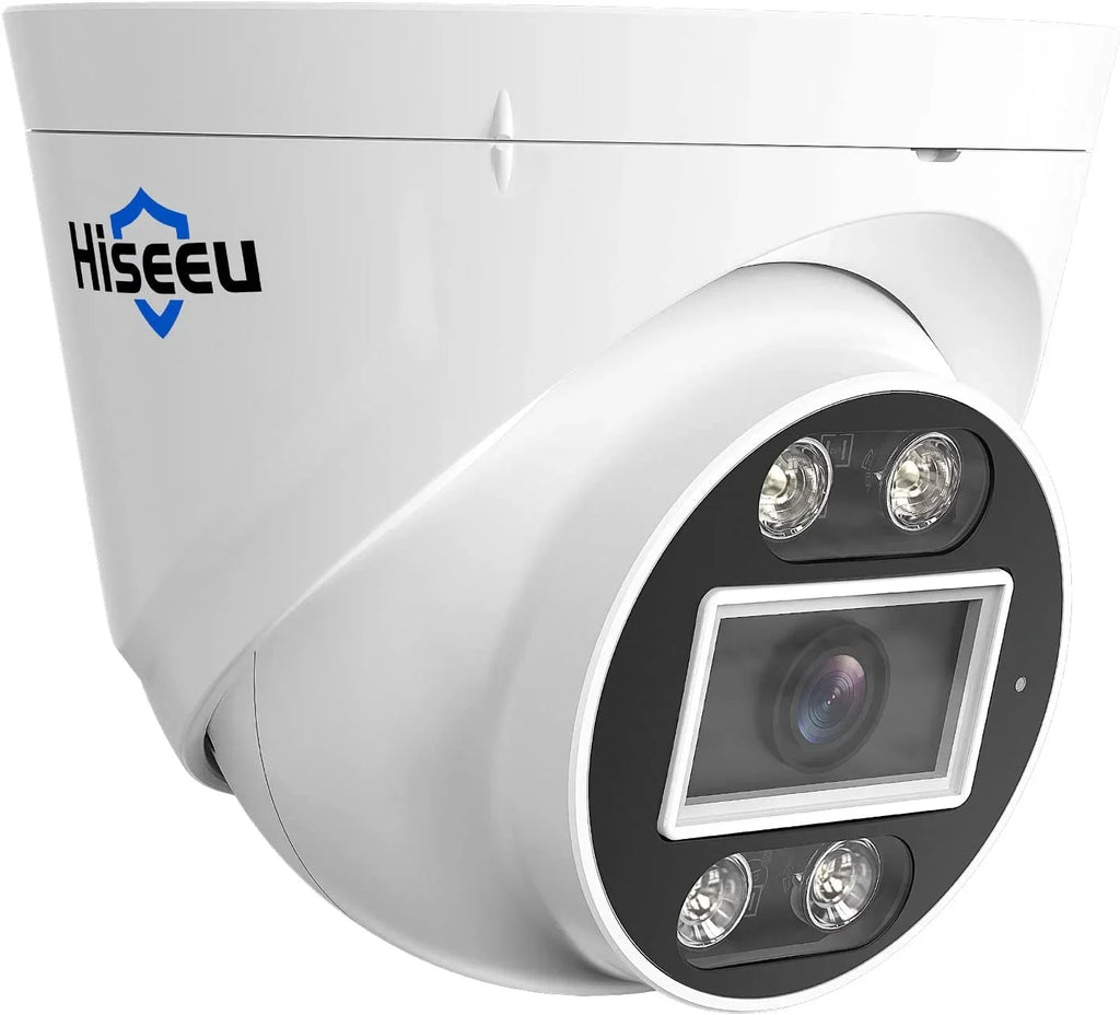 Hiseeu [2 Way Audio] 5MP IP PoE Security Camera, Security Camera Outdoor&Indoor, IP67 Waterproof, Night Vision, Human/Vehicle Detect Compatible PoE Security Camera System for 24/7 Record