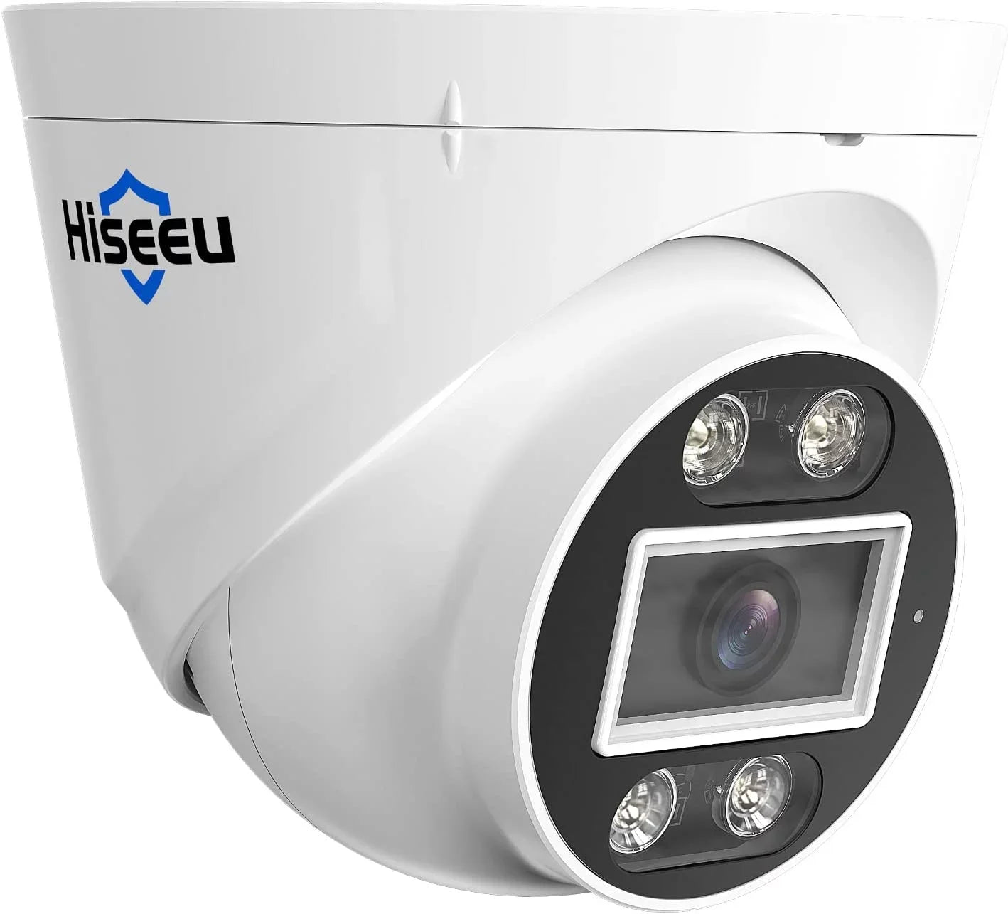 Hiseeu [2 Way Audio] 5MP IP PoE Security Camera, Security Camera Outdoor&Indoor, IP67 Waterproof, Night Vision, Human/Vehicle Detect Compatible PoE Security Camera System for 24/7 Record