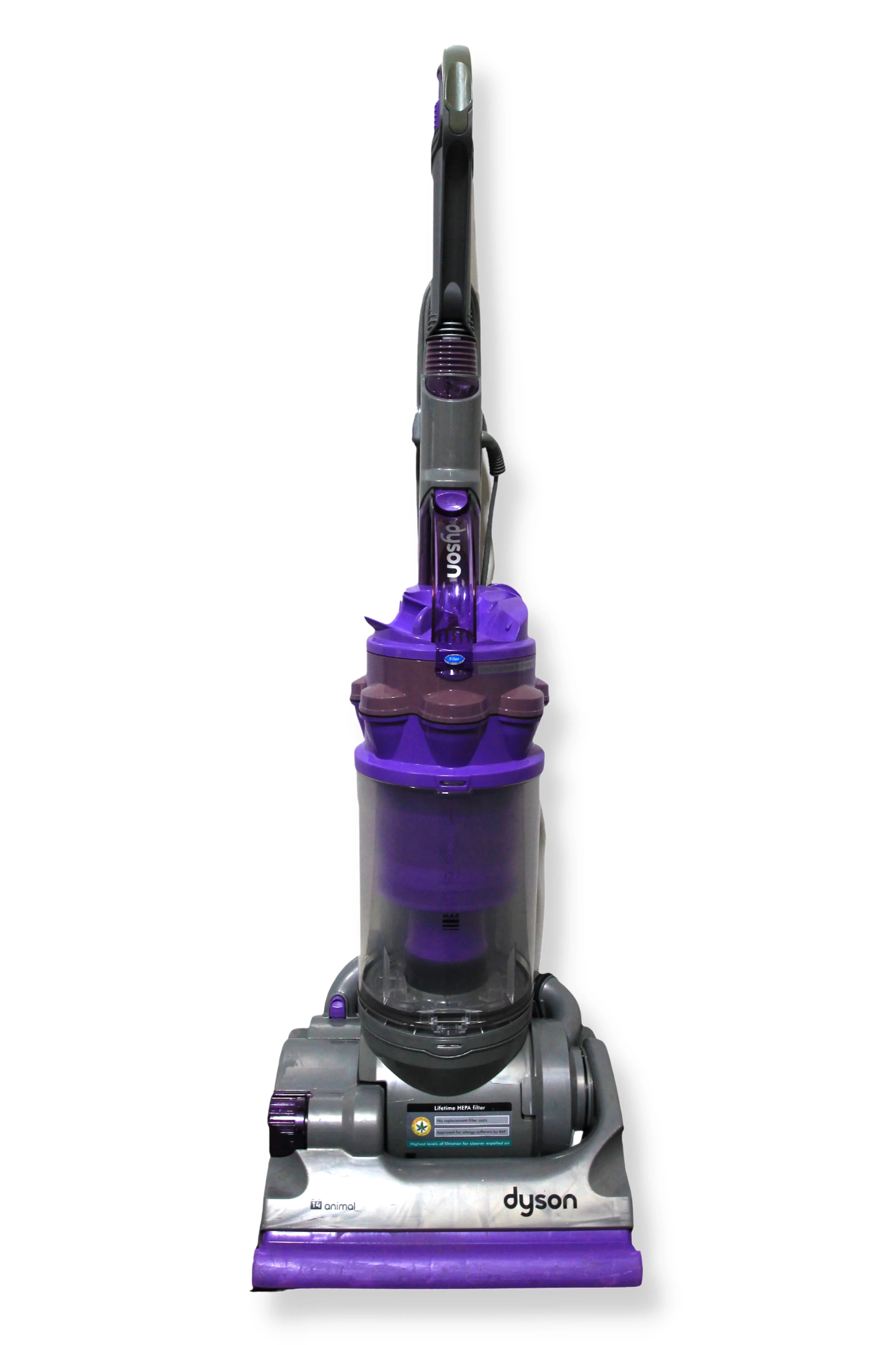 Restored Dyson DC14 Hepa Purple Upright Hoover Vacuum Cleaner (Purple) (Refurbished)