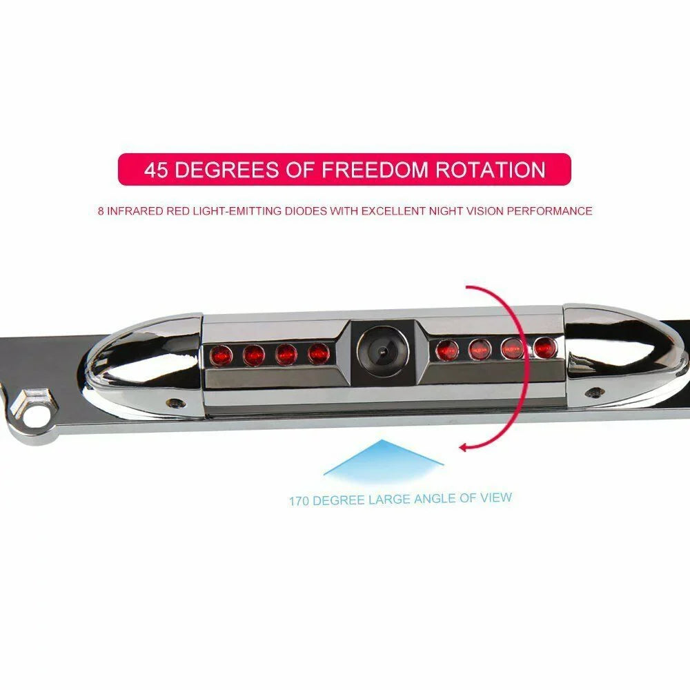 For Kenwood DNX571HD DNX-571HD Night Vision Color Rear View Camera - Chrome Frame