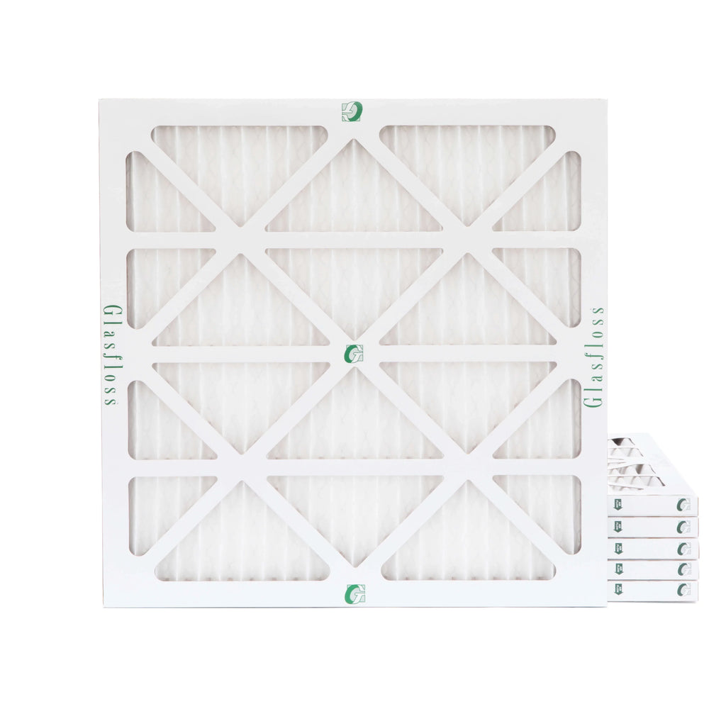 20x20x1 MERV 13 Pleated AC Furnace Air Filters by Glasfloss Industries. 6 Pack