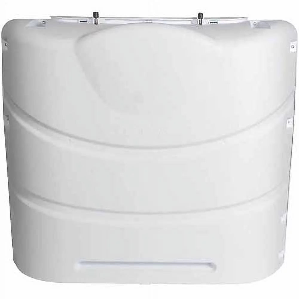 Camco 40523 Heavy-Duty Propane Tank Cover - For (2) 20 lb. Propane Tanks, Polar White