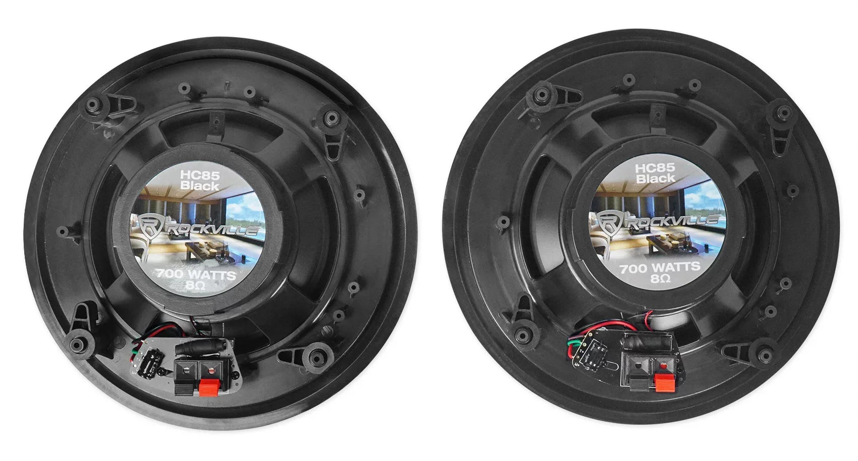 Rockville ROCK MATRIX Multi Room Home Receiver+6) Ceiling+2) Midnight Wall Speakers