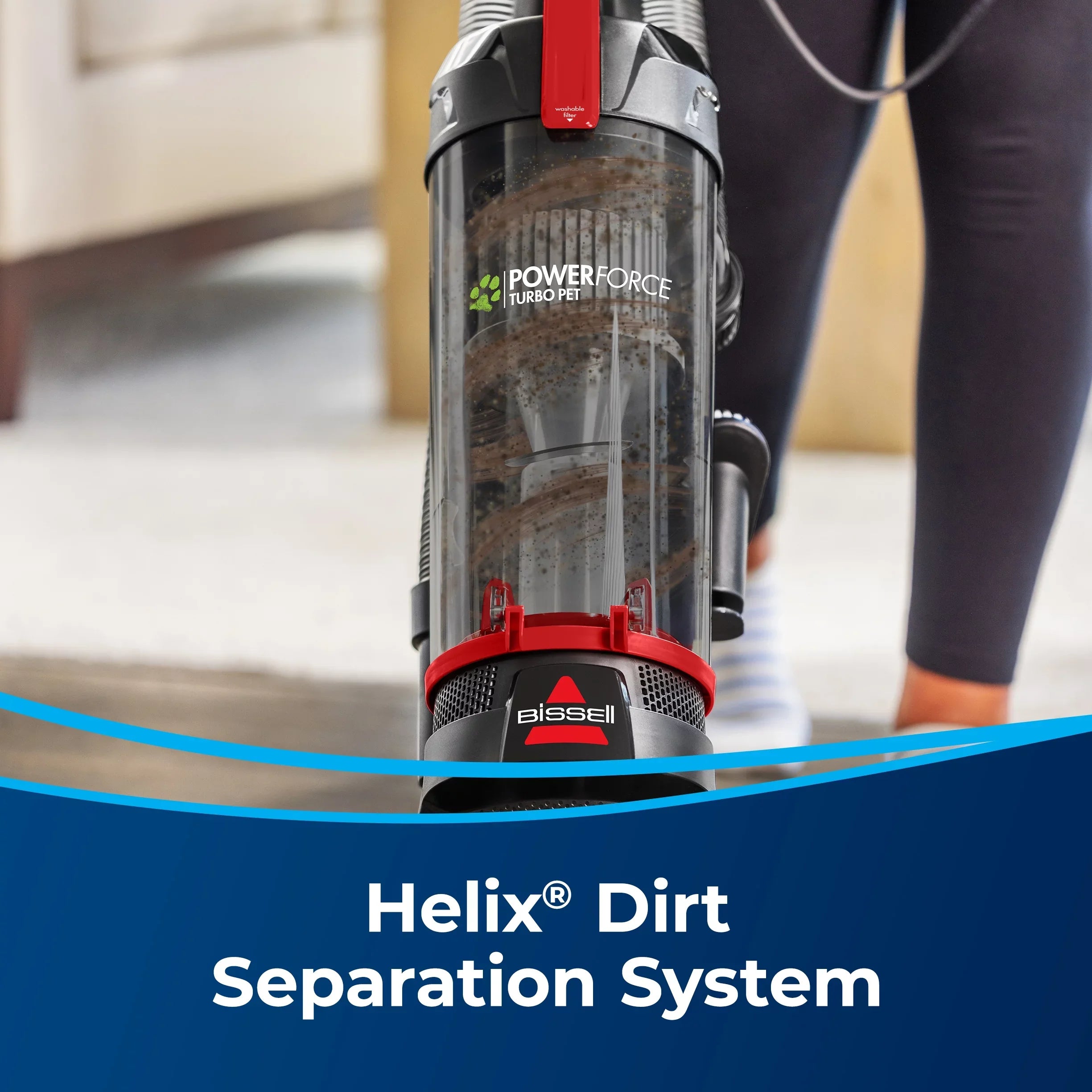 BISSELL PowerForce Helix Turbo Pet Upright Vacuum 3332