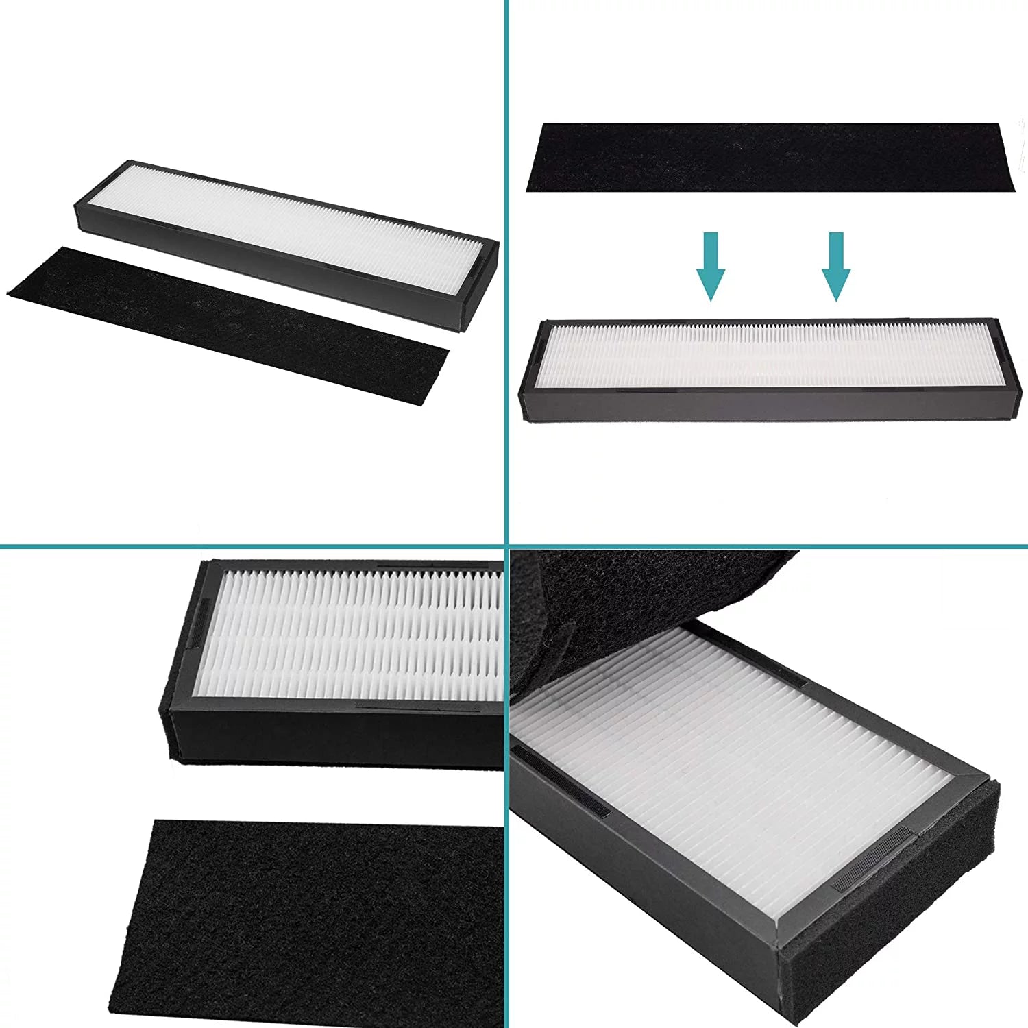 2 X Air Purifier Filter C FLT5000 HEPA Individuals Filter C for Germ Guardian Air Purifiers Models AC5000, AC5000E, AC5250PT, AC5350B, AC5350BCA, AC5350W, AC5300B Home Air Purifier Parts & Accessories