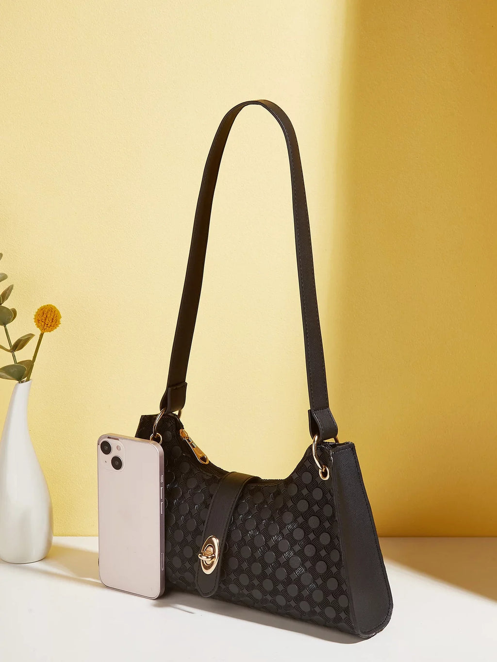 Fashion new oil edge printing dot underarm bag Gentlemen shoulder handbag manufacturer wholesale Gentlemen bag