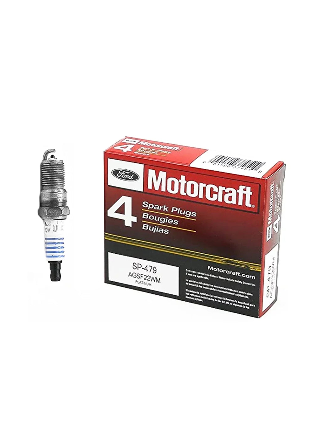Set of 8 ISA Ignition Coils & 8 Motorcraft Brand Spark Plugs Compatible with 1998-2019 Ford E150 E250 E350 E450 and F150 F250 F350 4.6L 5.4L 6.8L People for FD503 SP479