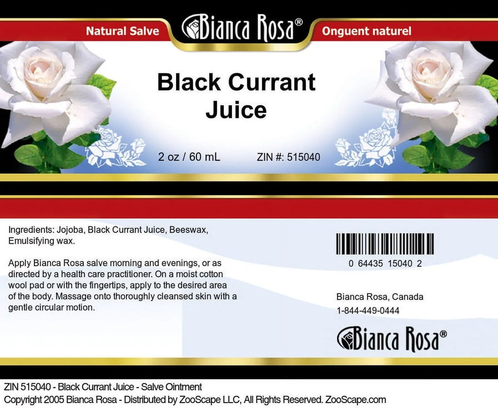 Bianca Rosa Dark Currant Juice - Hand and Body Salve Individuals (2 oz, 3-Pack, Zin: 515040)