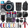 Canon EOS 5D Mark IV Camera + 24-70mm f/2.8L II + Pro Flash + 9PC Filter + 96GB