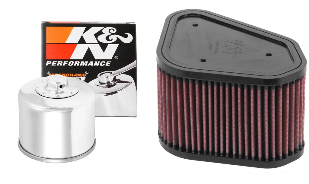 K&N Air and Oil Filter Chrome Kit for ATV/UTV KAWASAKI KFX700 2005