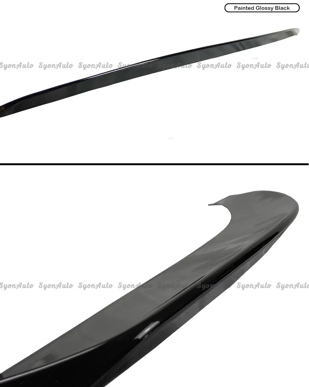 FITS 2017-2021 HONDA CIVIC HATCHBACK GLOSSY Ebony JDM V2 DUCKBILL TRUNK SPOILER LID
