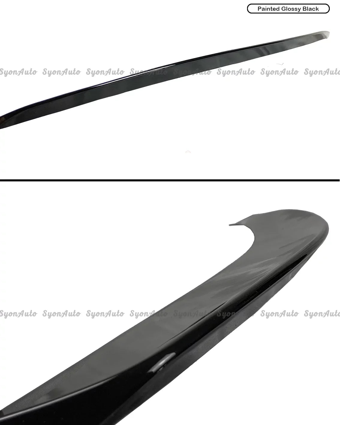 FITS 2017-2021 HONDA CIVIC HATCHBACK GLOSSY Ebony JDM V2 DUCKBILL TRUNK SPOILER LID