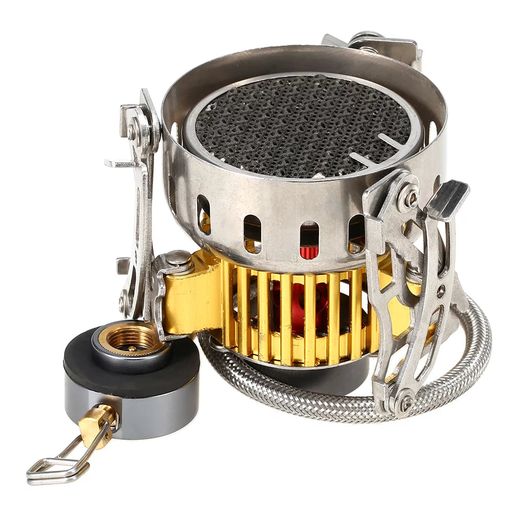 Dcenta Outdoor Infrared Camping Ultralight Portable Furnace Collapsible Windproof Gas for Cookout Picnic Hiking Backpacking