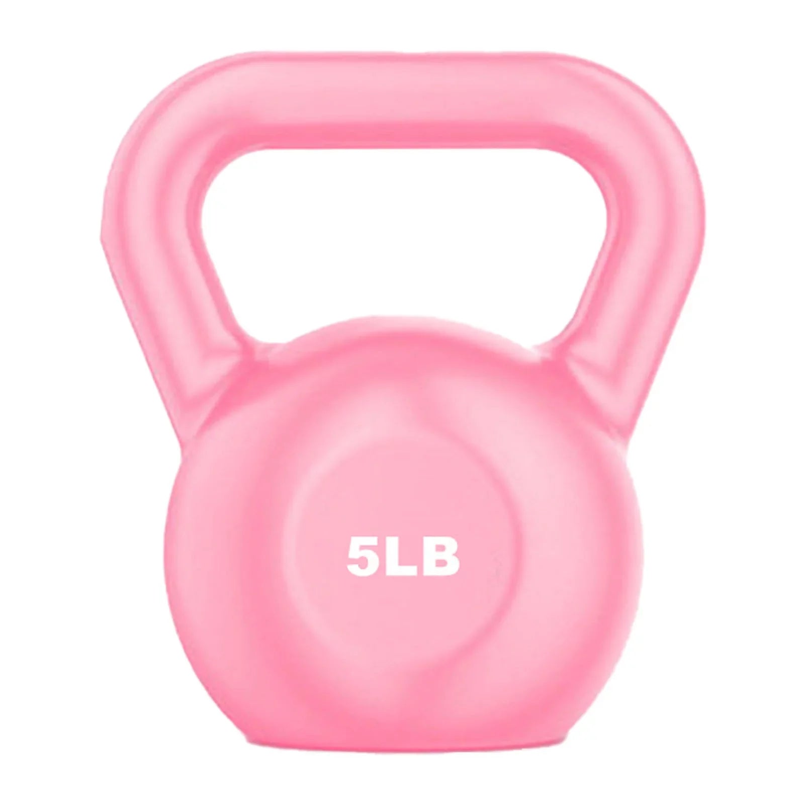 Buumin PE Kettlebell Weight for People Individuals for Exercises Strength Training Functional Fitness Plyometrics Pink 5LB