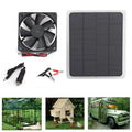 TOPTENG Solar Powered Fan Kit, 10w Solar Panel Fan Kit, 12V Outdoor Portable Mini Ventilator For Greenhouse Chicken House Pet Houses Camping Cooling Ventilation