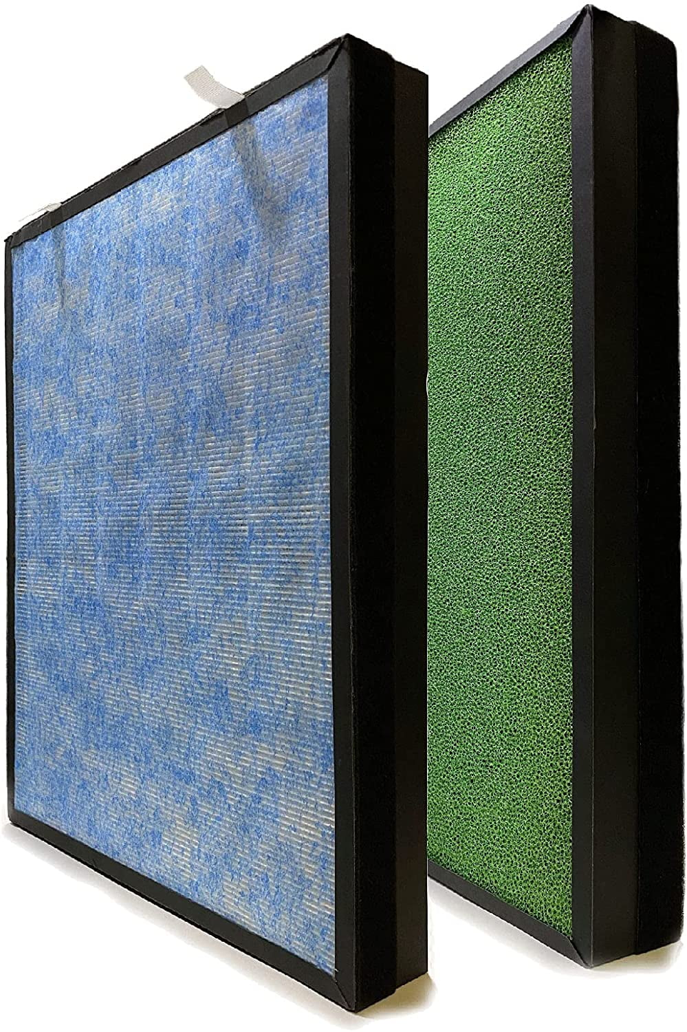 Nispira 4-in-1 True HEPA Activated Carbon Gentlemen Filter Compatible with HSP002 Smart 2.0 Air Purifier, 2 Packs