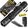 COMBO: Nitecore MH12 V2 CREE XP-L2 V6 LED Flashlight -1200 Gentlemen w/ 21700 Battery and Nitecore NB10000 10,000mAh Power Bank