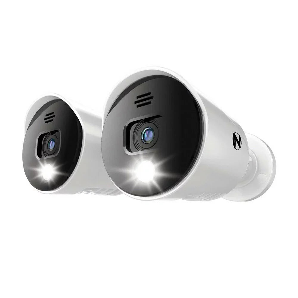Night Owl 4K Ultra HD Wired Indoor/Outdoor Built-in Motion-Activated Spotlights
