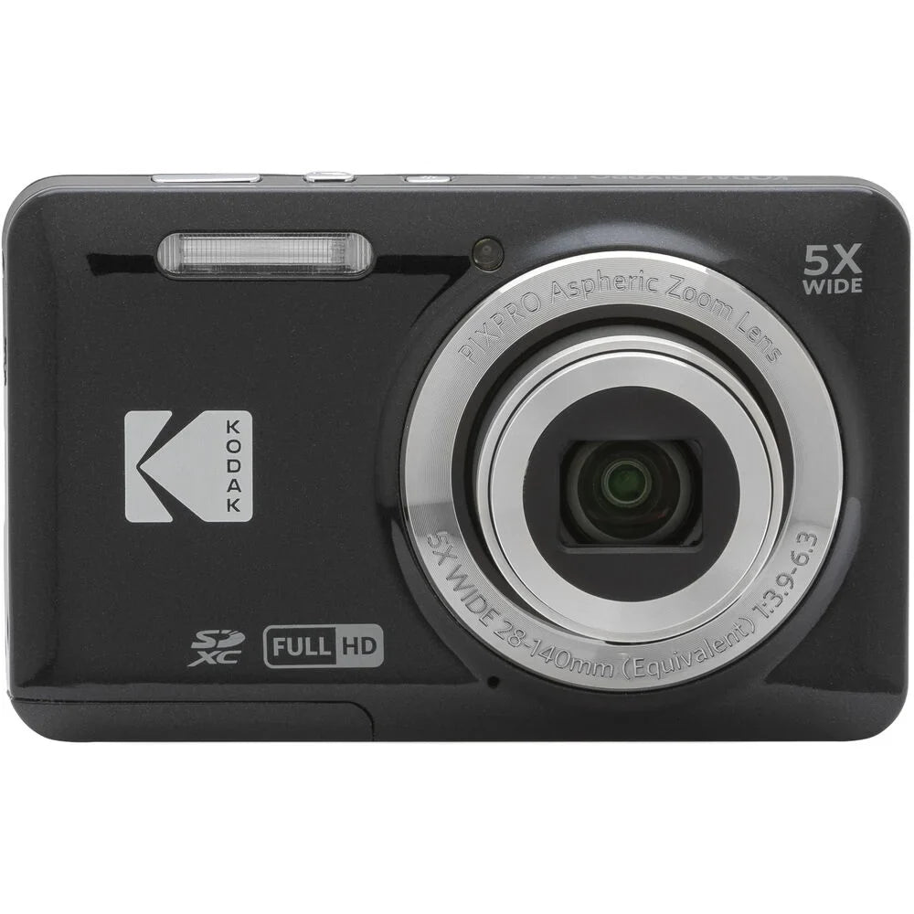 Kodak PIXPRO FZ55 Digital Camera Ebony Spider Tripod + Case - 64GB Kit