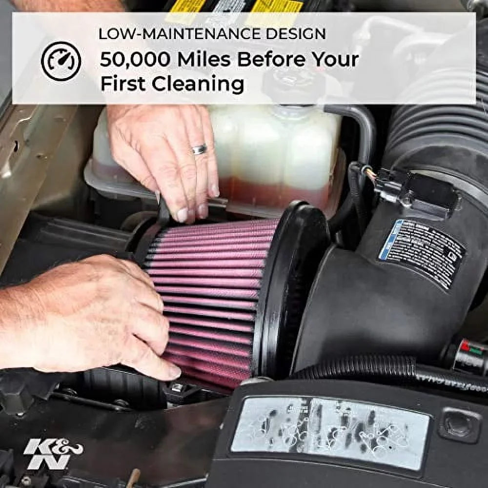 K&N Engine Air Filter: High Performance, Premium, Washable, Individuals Filter: 2003-2009 DODGE (Ram 2500, Ram 3500) E-0776