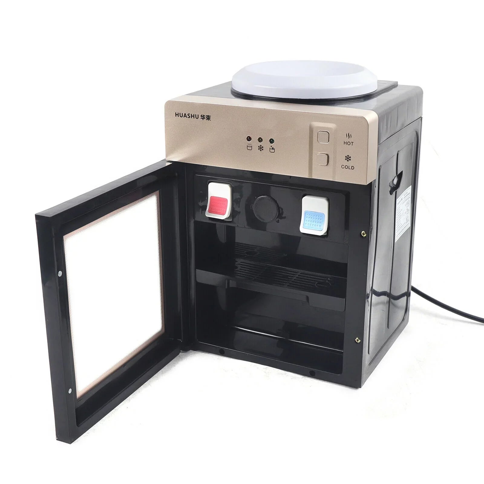 Oukaning Electric Water Dispenser Hot & Cold Freestanding Top Loading Detachable Sink