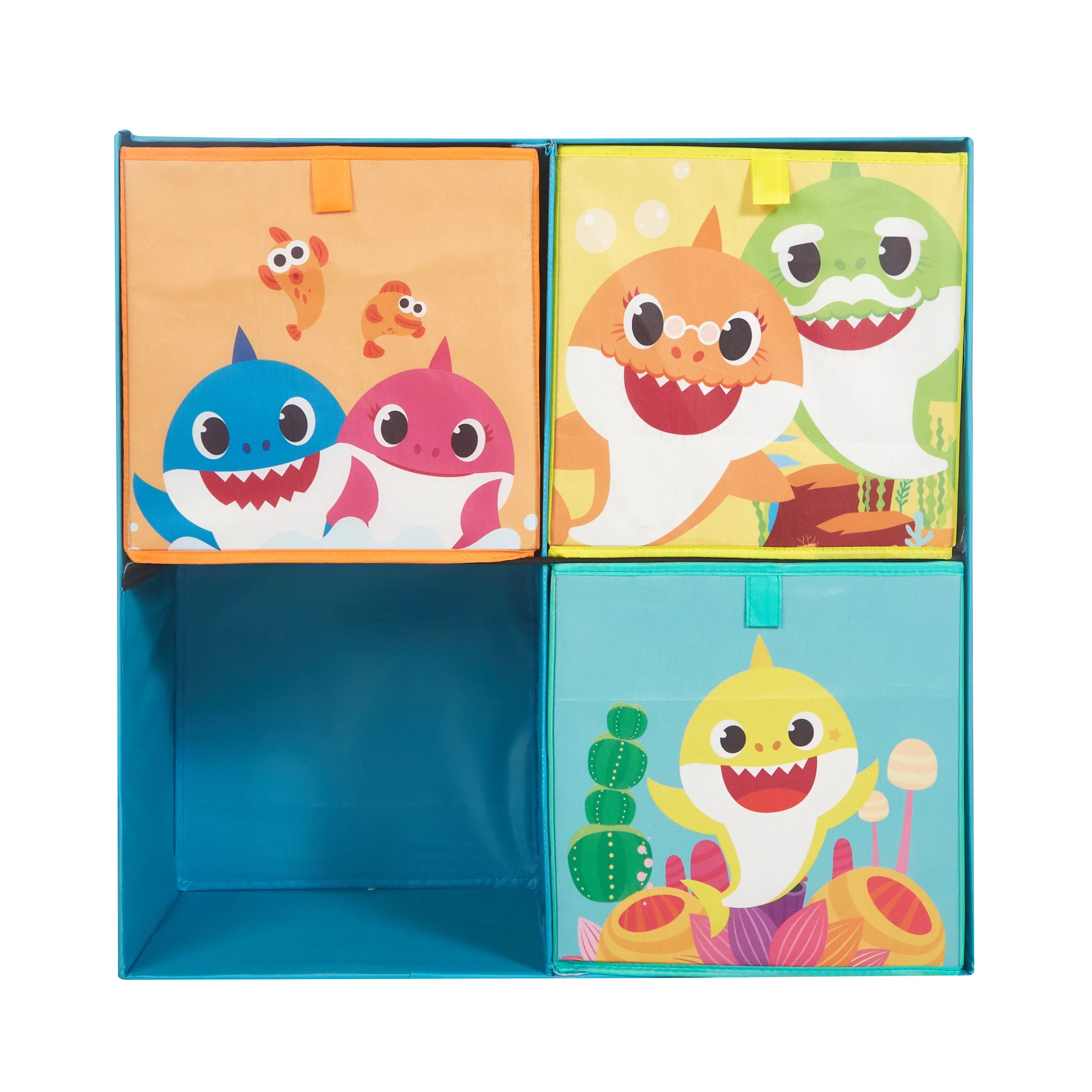 Baby Shark Kids Storage Cubby Organizer Set