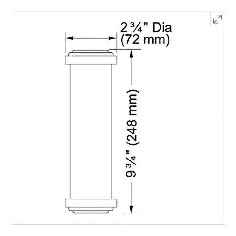 frx02-2pk triflow water filter cartridge, 2-pack, small, white, 2 count