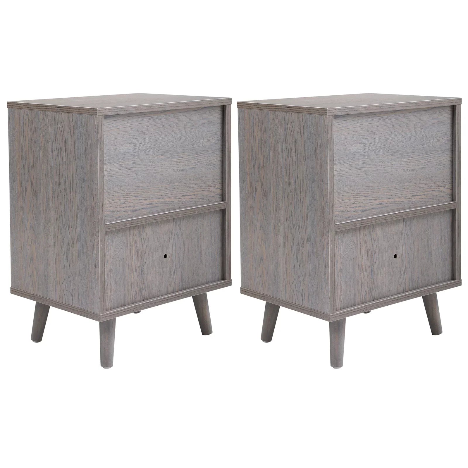 Walmeck ,With Drawer Of 2 Low 2 Low Bedside - Set Of 2 Bedside Table Edge Side Table Tables Table Set With And Drawer (2) Bedside Cabinet Room Cabinet Room Bedroom People Sofa Edge Set With Low