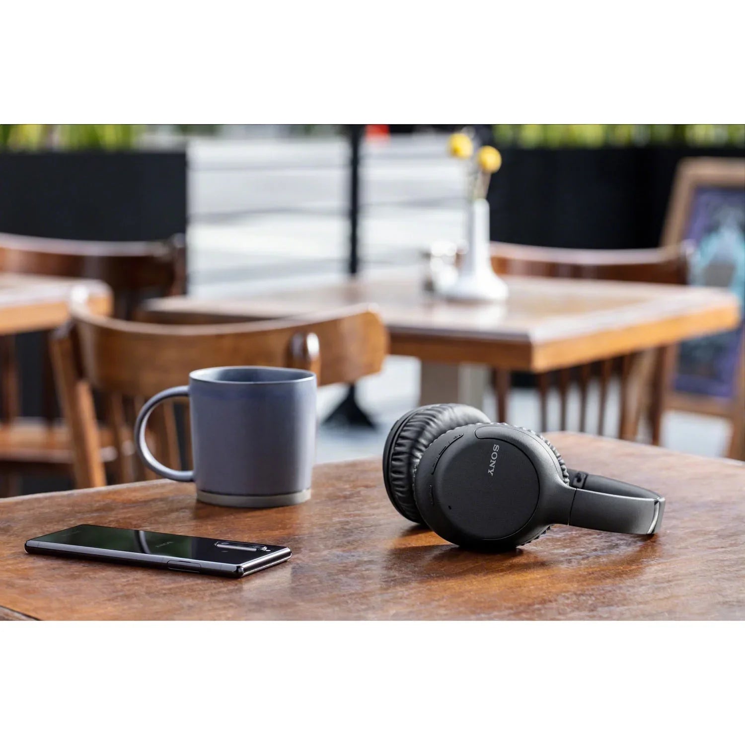 Sony WH-CH710N Wireless Noise-Canceling Headphones Bundle with Deco Gear Headphone Case and Stand for the WHCH710N Model Headphones Midnight