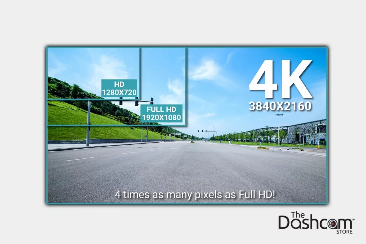 Midnight DR900S-2CH Dual Lens 4K GPS WiFi Cloud-Capable Dashcam for Front and Rear w/ 64 GB Memory Card
