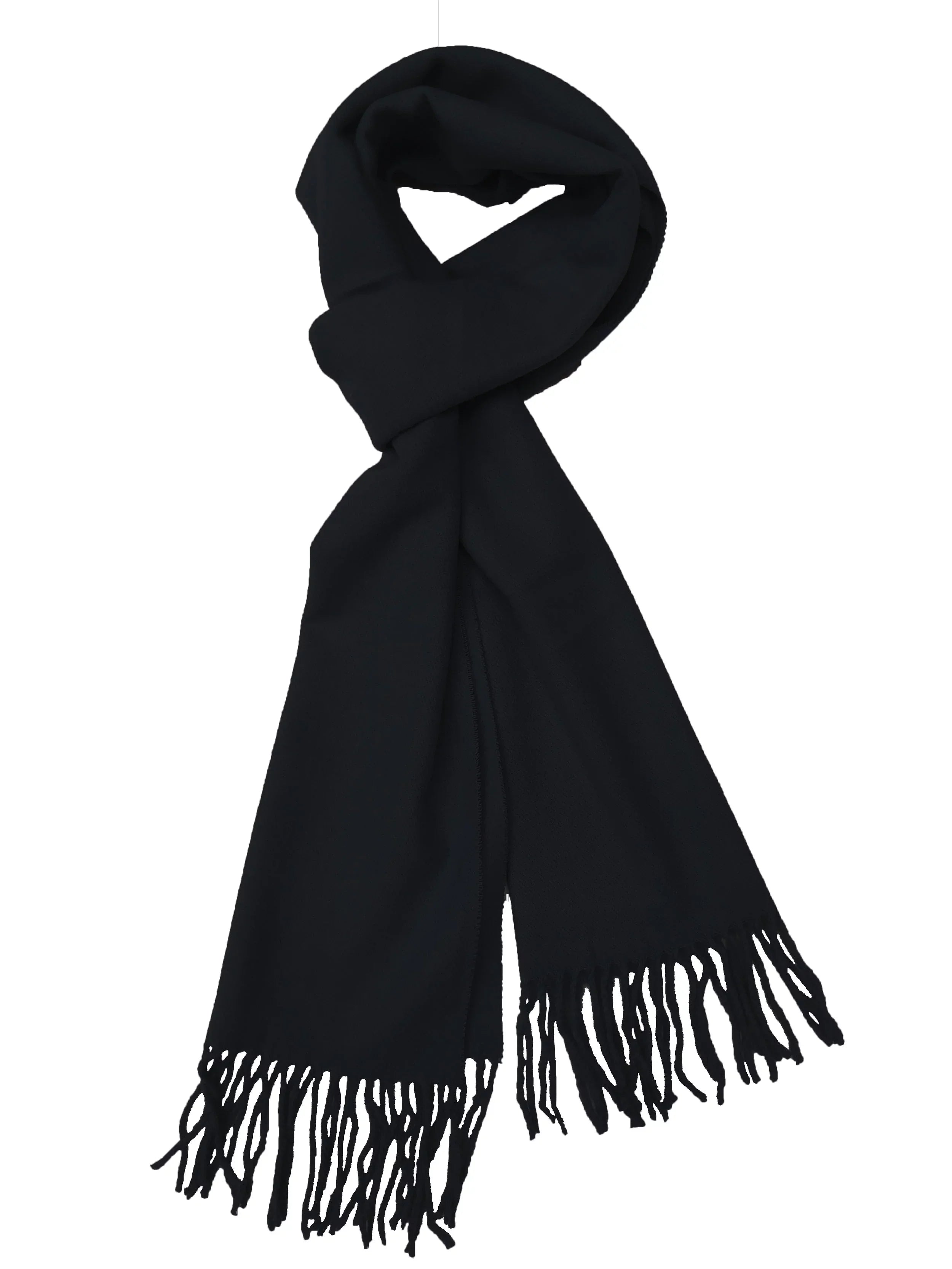 Calvin Olivia Cashmere Feel Scarf Soft Winter Ombre Nova Buffalo Tartan Tweed Houndstooth Plaid Chic Gift for Gentlemen People Midnight