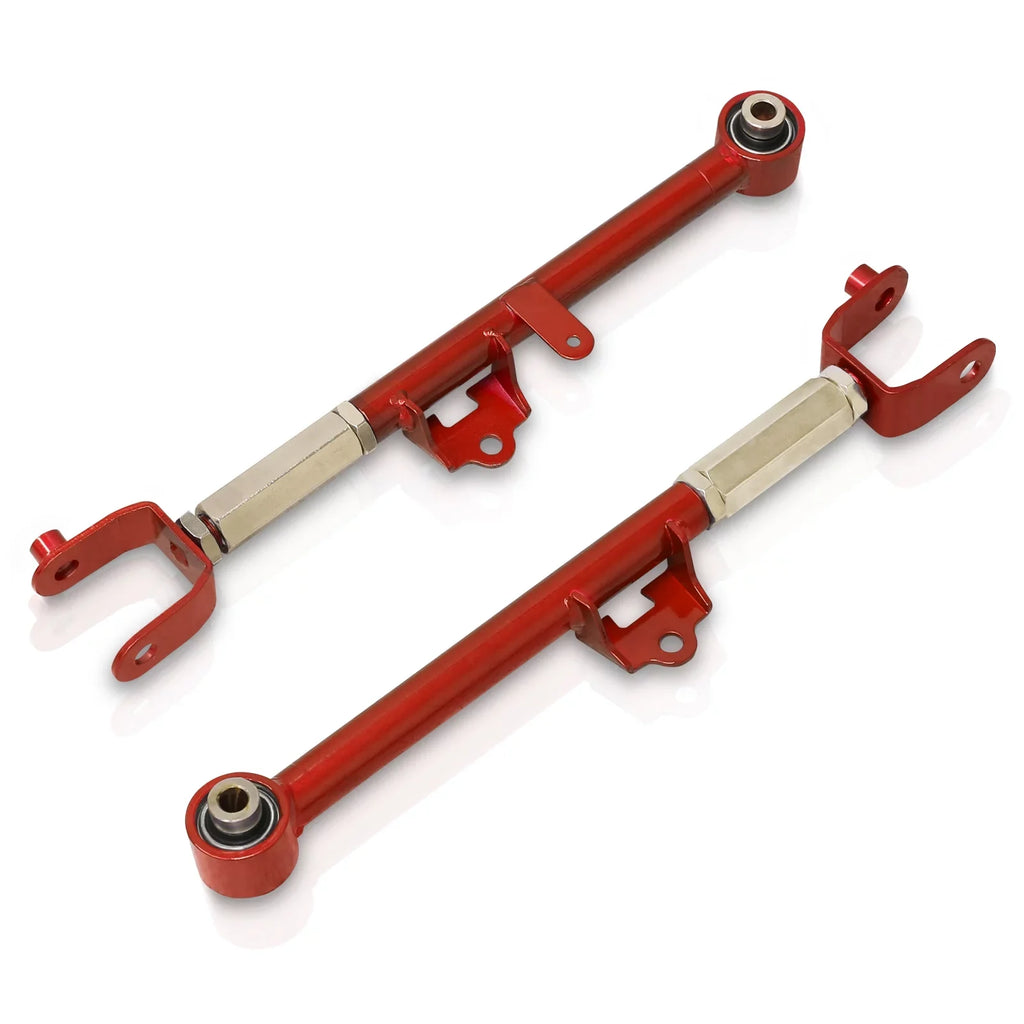 AJP Distributors Rear Lower Suspension Adjustable Toe Control Arms Rods LCA Kit Red People For Mazda Miata MX-5 ND MX5 2016 2017 2018 2019 2020 2021 2022 2023 16 17 18 19 20 21 22 23