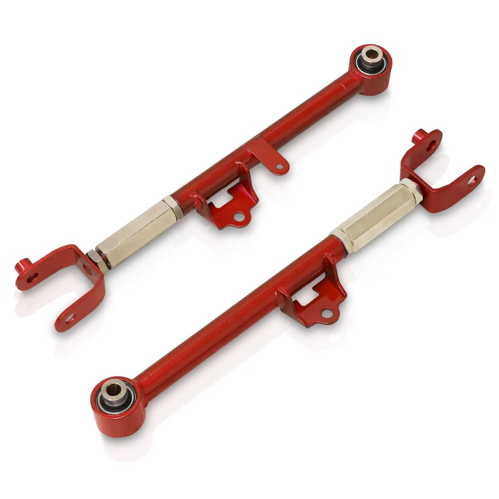 AJP Distributors Rear Lower Suspension Adjustable Toe Control Arms Rods LCA Kit Red People For Mazda Miata MX-5 ND MX5 2016 2017 2018 2019 2020 2021 2022 2023 16 17 18 19 20 21 22 23